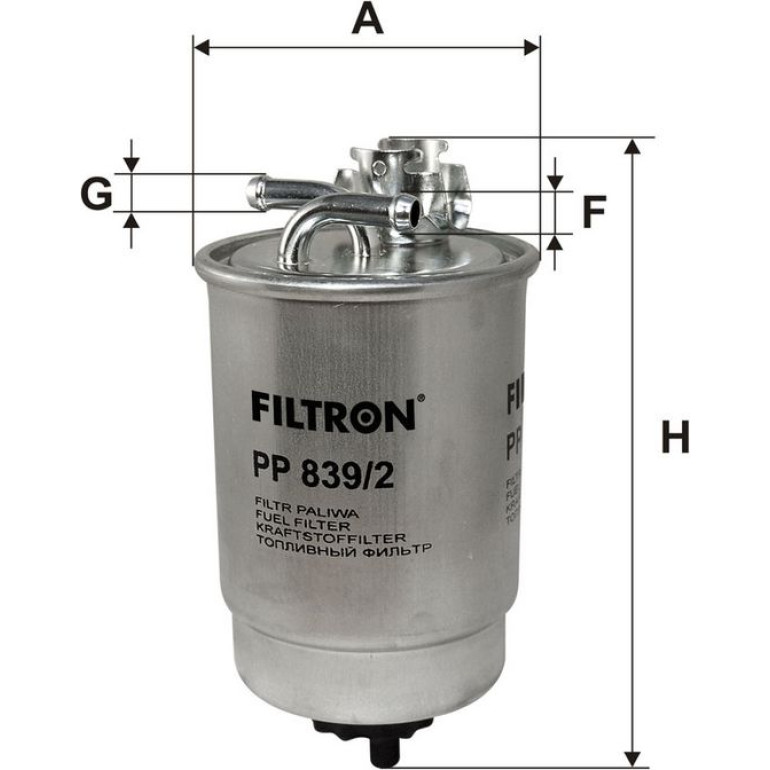 FILTRON Kraftstofffilter PP 839/2 FILTRON Kraftstofffilter PP 839/2