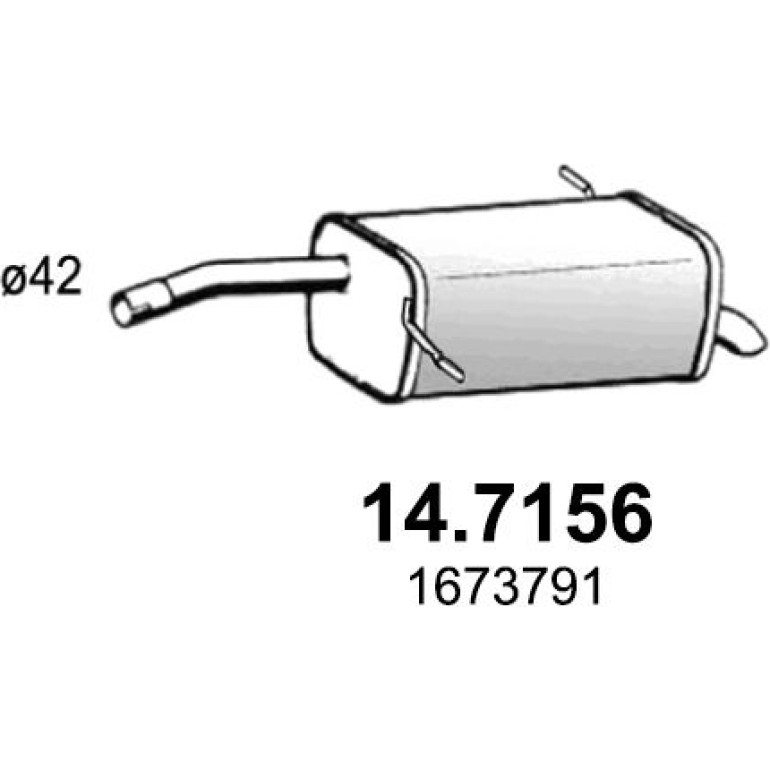 Endschalldämpfer 14.7156