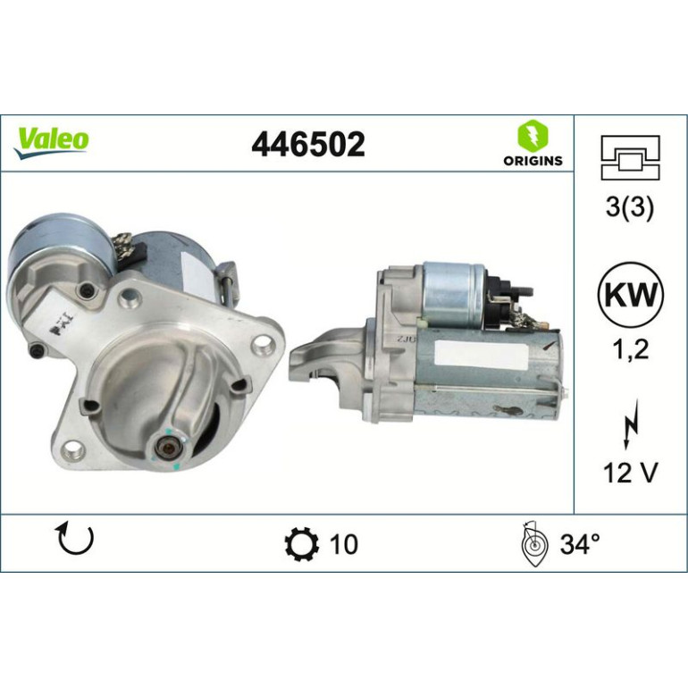 VALEO Anlasser 446502 VALEO Anlasser 446502