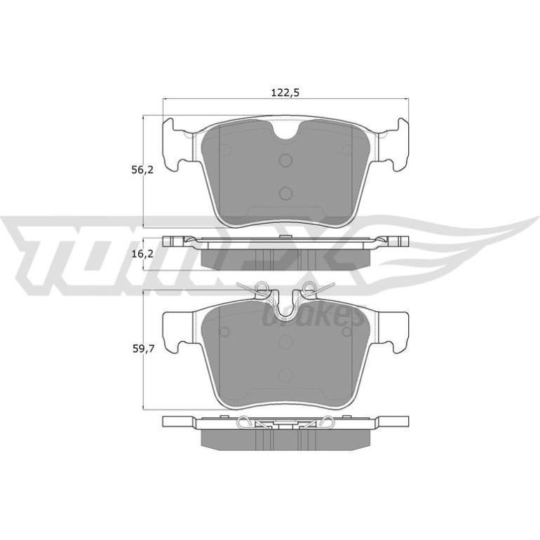 TOMEX brakes Bremsbelagsatz, Scheibenbremse TX 18-16