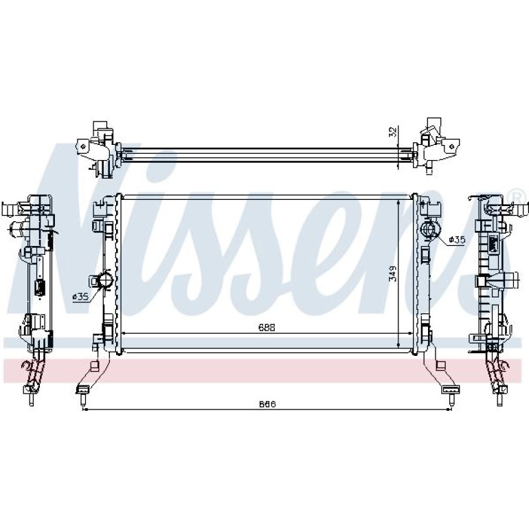 Wasserkühler PKW 637603 Wasserkühler PKW 637603