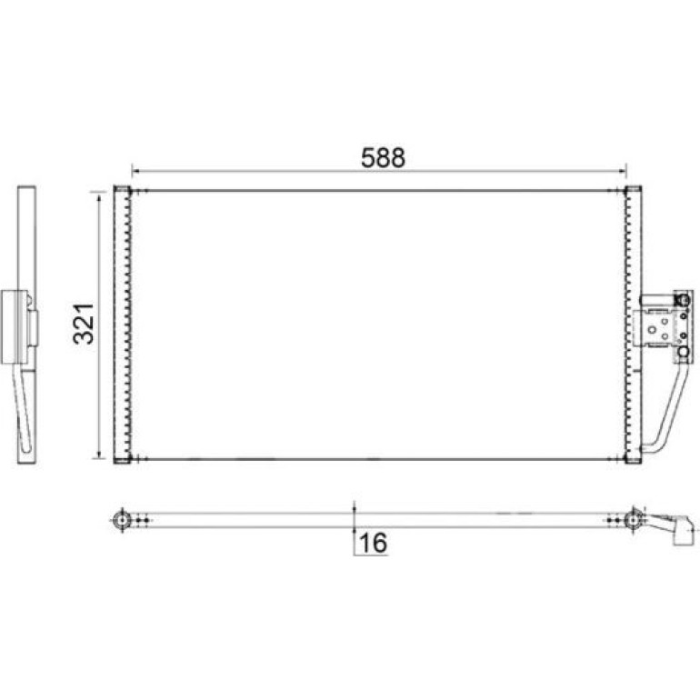 Kondensator, Klimaanlage AC 266 000S Kondensator, Klimaanlage AC 266 000S