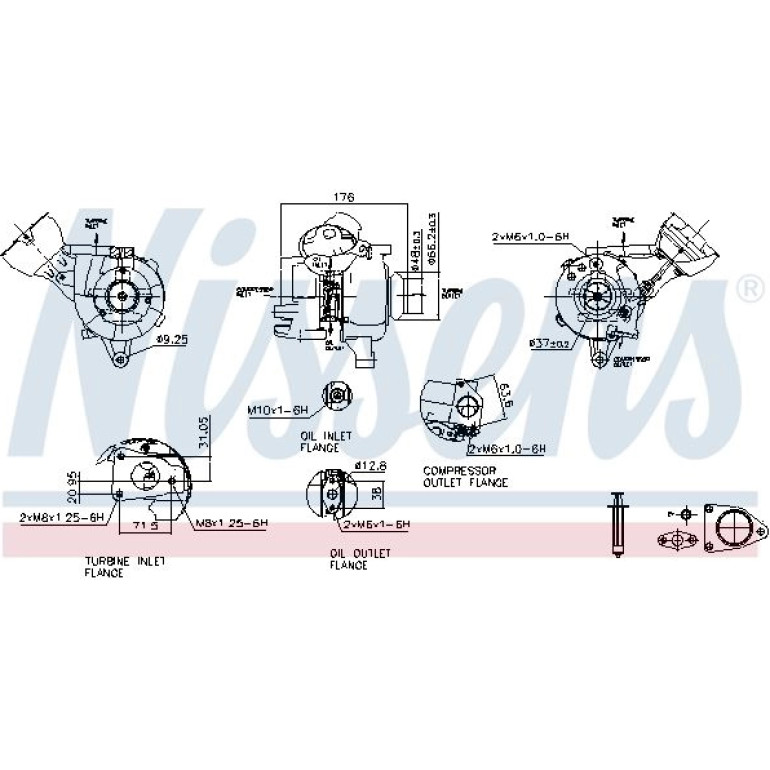 NISSENS Turbolader 93481 NISSENS Turbolader 93481