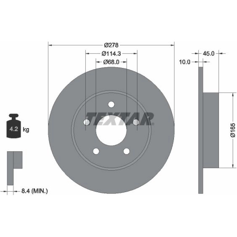 Bremsscheibe Nissan T.Primera 02 92125703 Bremsscheibe Nissan T.Primera 02 92125703