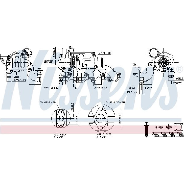 NISSENS Turbolader 93204 NISSENS Turbolader 93204