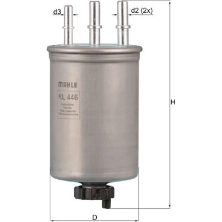 MAHLE Kraftstofffilter KL 446 MAHLE Kraftstofffilter KL 446