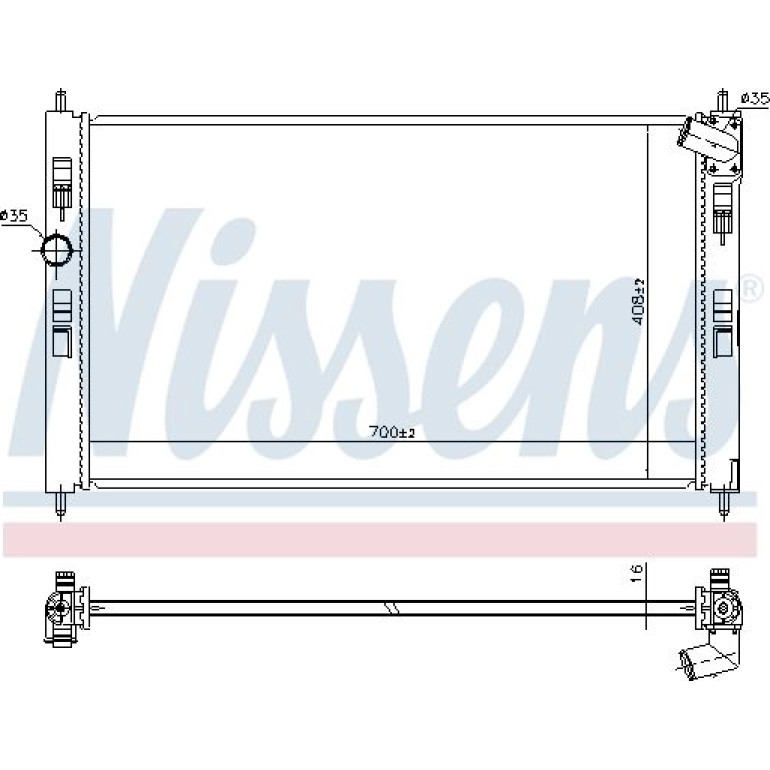 Wasserkühler PKW 636033 Wasserkühler PKW 636033