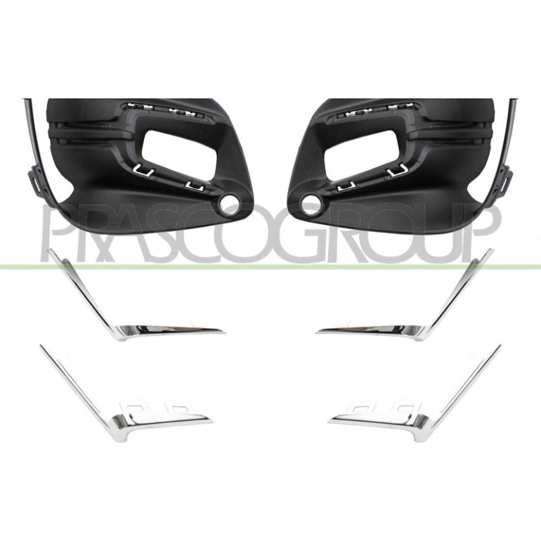 GRILL UNTEN L+R SATZ SCHWARZ/CHROM +NSW 5254,418,2 GRILL UNTEN L+R SATZ SCHWARZ/CHROM +NSW 5254,418,2