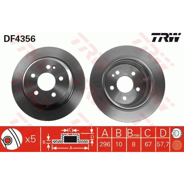 Bremsscheibe Db T.Vito 03 DF4356 Bremsscheibe Db T.Vito 03 DF4356