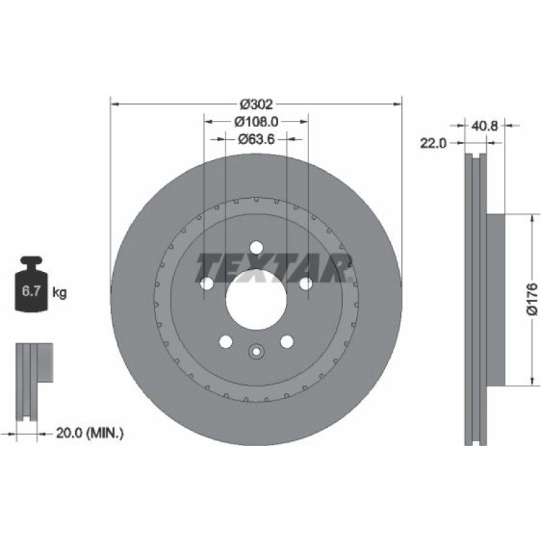 Bremsscheibe Volvo T. S60/S80/V60/V70/Xc70 06 92168305 Bremsscheibe Volvo T. S60/S80/V60/V70/Xc70 06 92168305