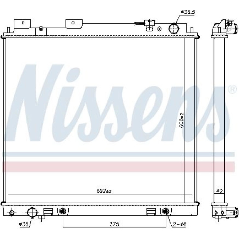 Wasserkühler PKW 68744 Wasserkühler PKW 68744