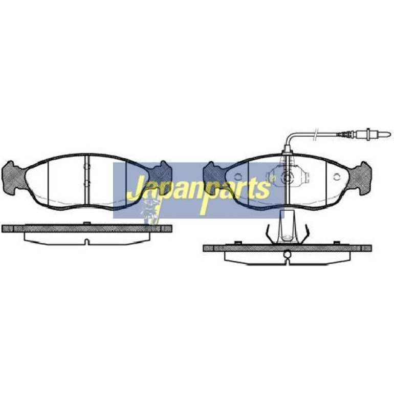 Japanparts Bremsbeläge PA-0638AF Japanparts Bremsbeläge PA-0638AF