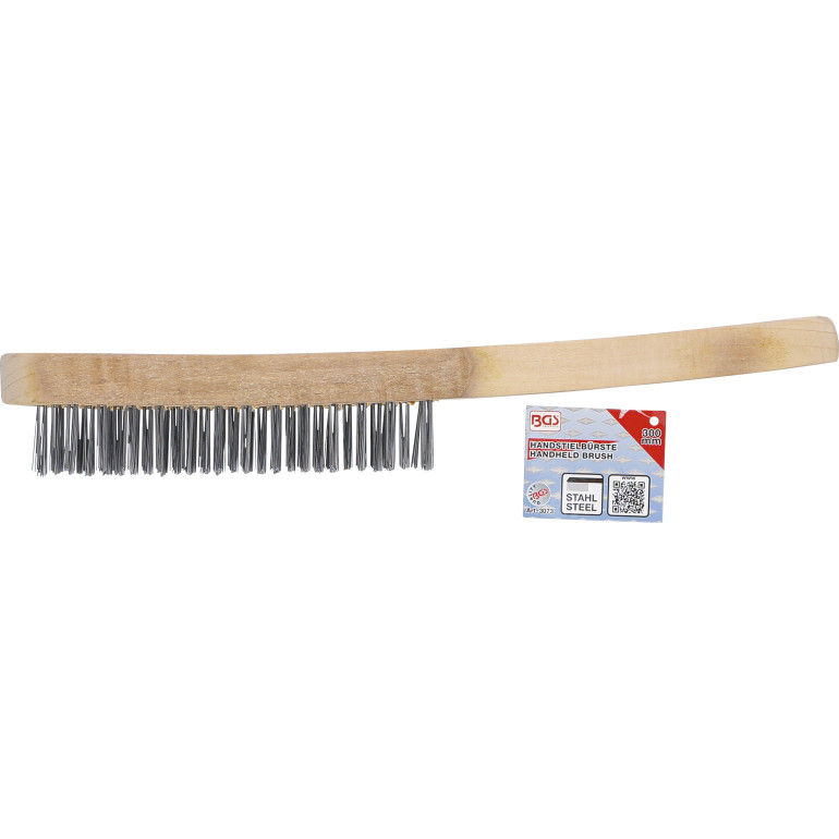 BGS Handstielbürste Stahldraht 5-reihig 300 mm 3073 BGS Handstielbürste Stahldraht 5-reihig 300 mm 3073
