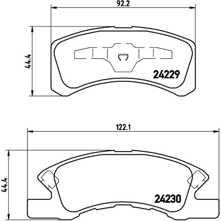 BREMBO Bremsklötze VA P 16 011 BREMBO Bremsklötze VA P 16 011