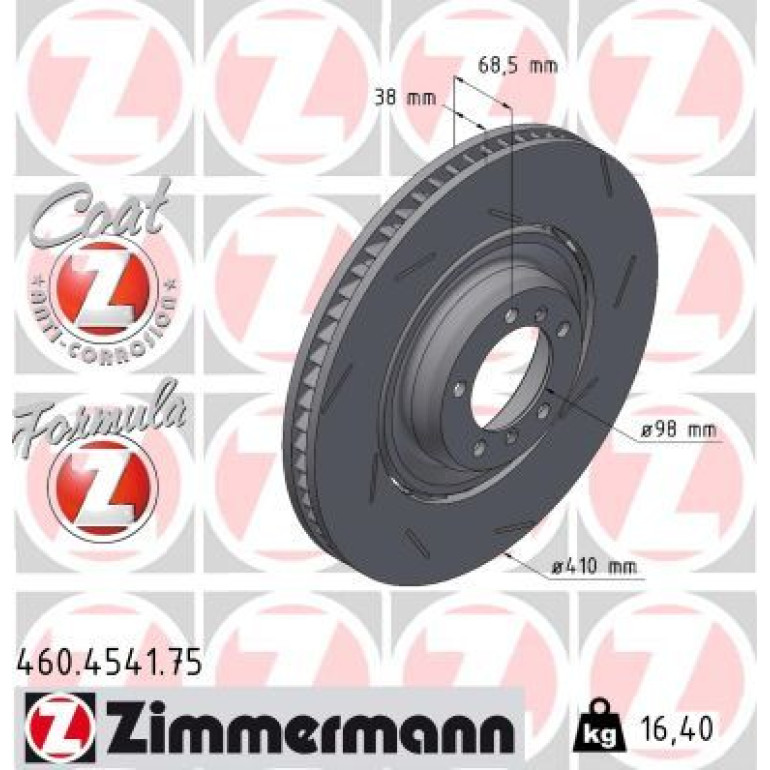 ZIMMERMANN Bremsscheibe 460.4541.75