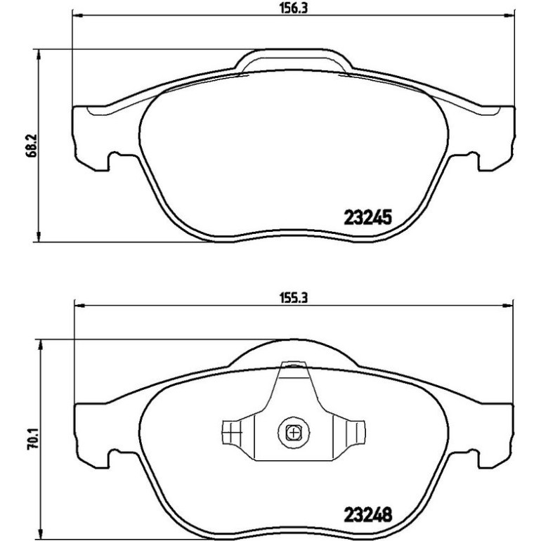BREMBO Bremsklötze VA P 68 032 BREMBO Bremsklötze VA P 68 032
