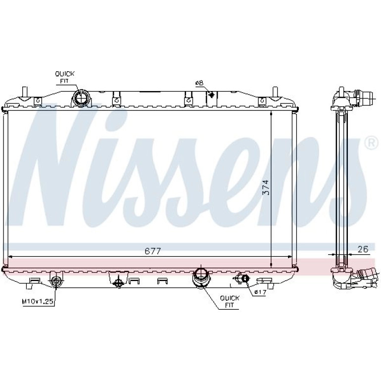 Wasserkühler PKW 68135A
