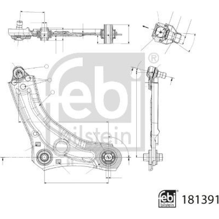 Querlenker VA re 181391