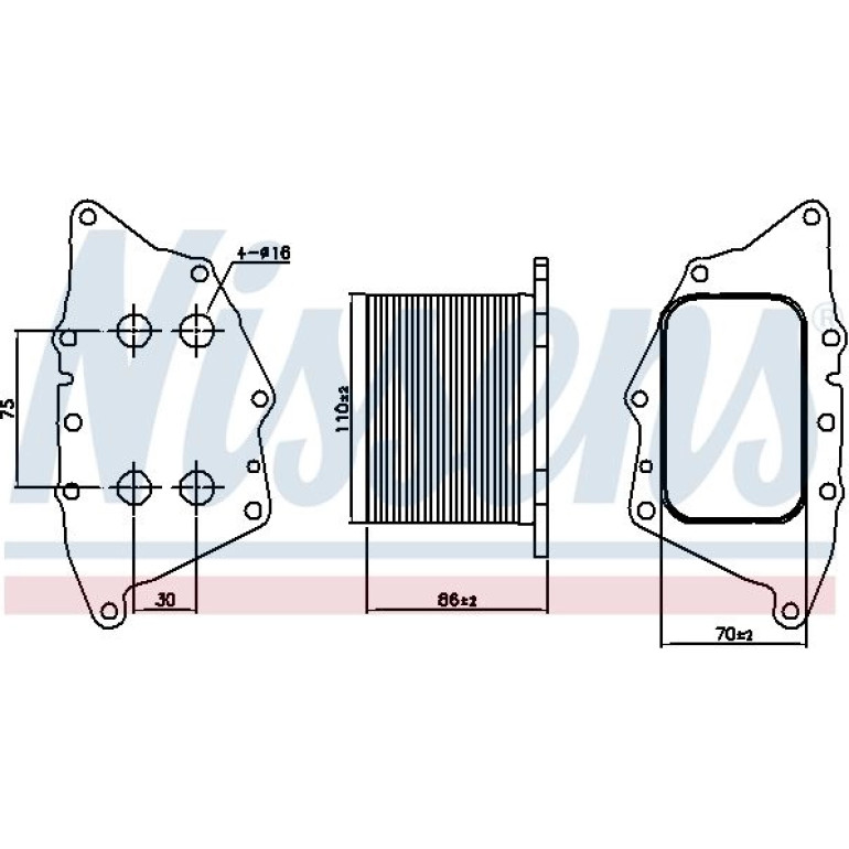 Ölkühler PKW 90862 Ölkühler PKW 90862