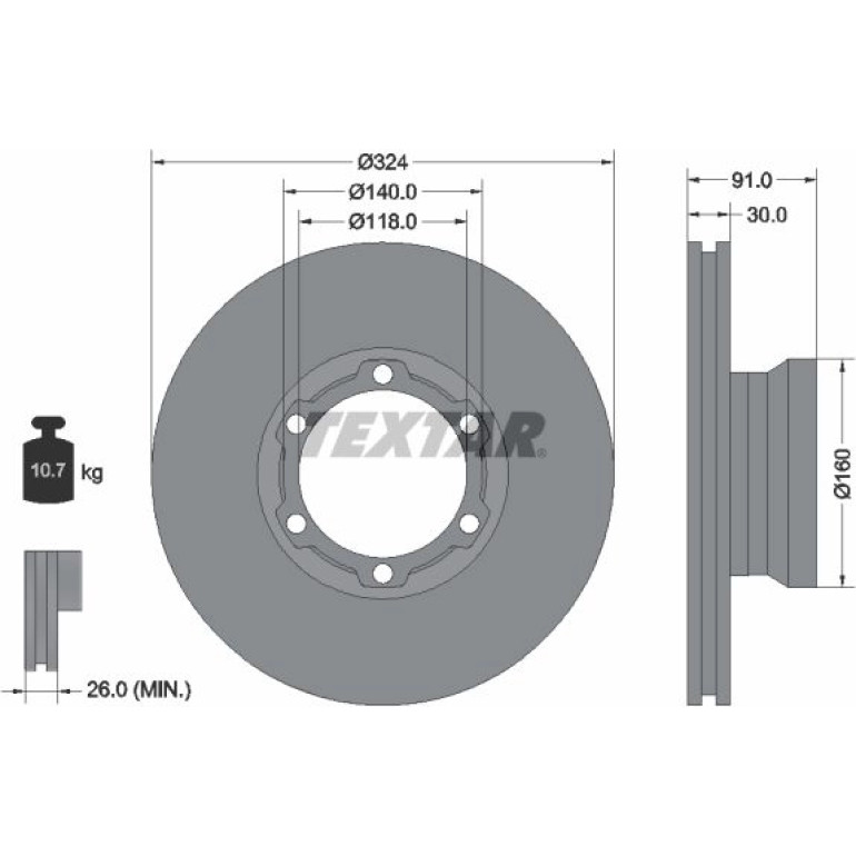 Bremsscheibe Db P. Vario 96 93087600 Bremsscheibe Db P. Vario 96 93087600