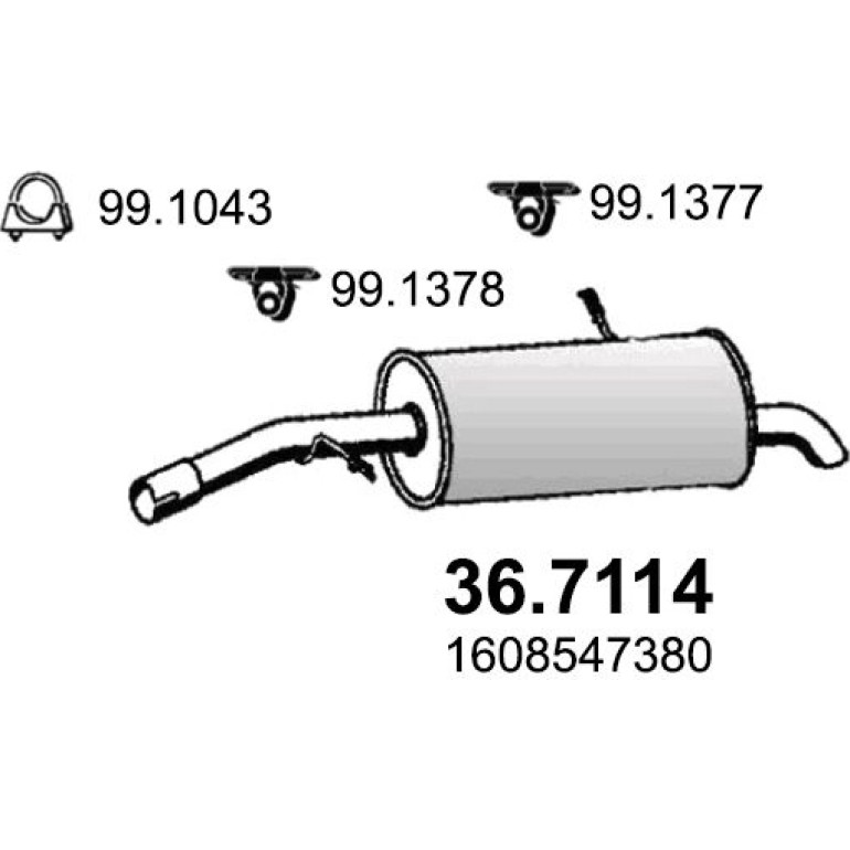 Endschalldämpfer 36.7114