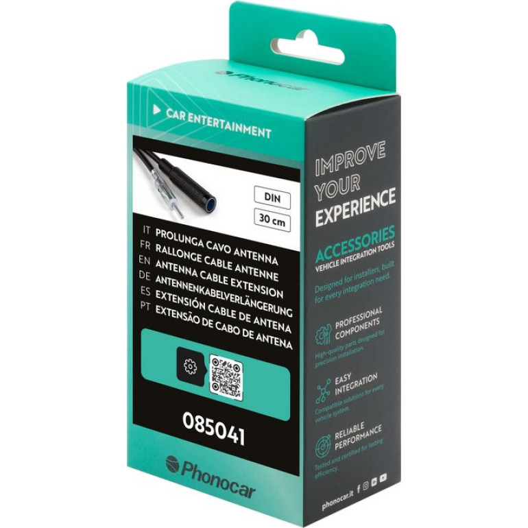 Phonocar Antennenkabel-Verlängerung DIN 30 cm 085041