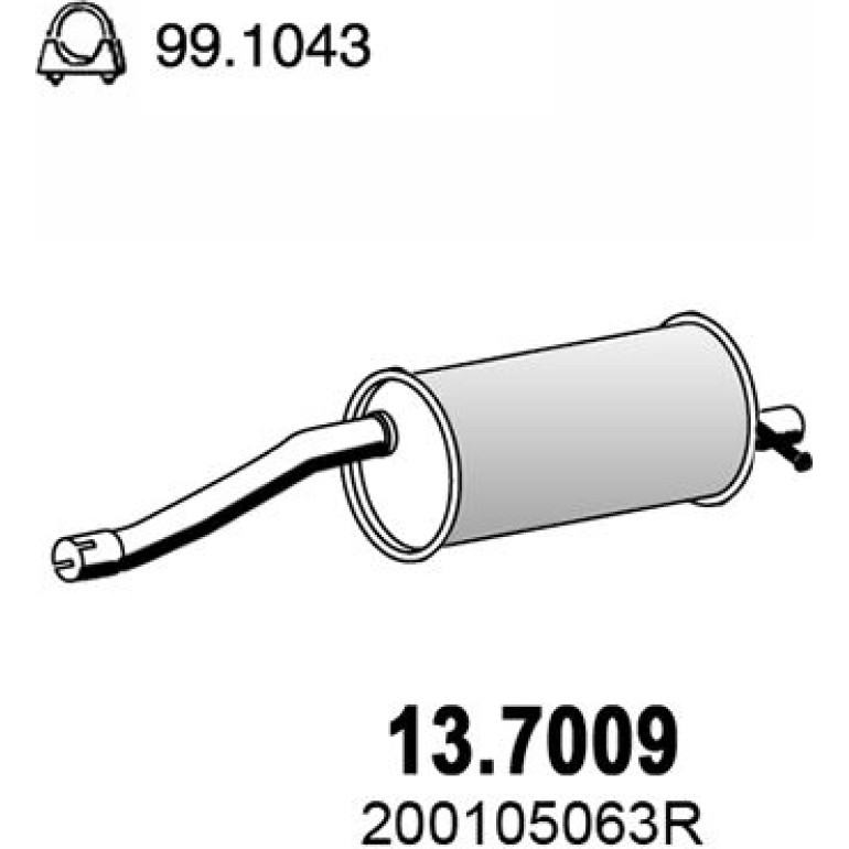Endschalldämpfer 13.7009