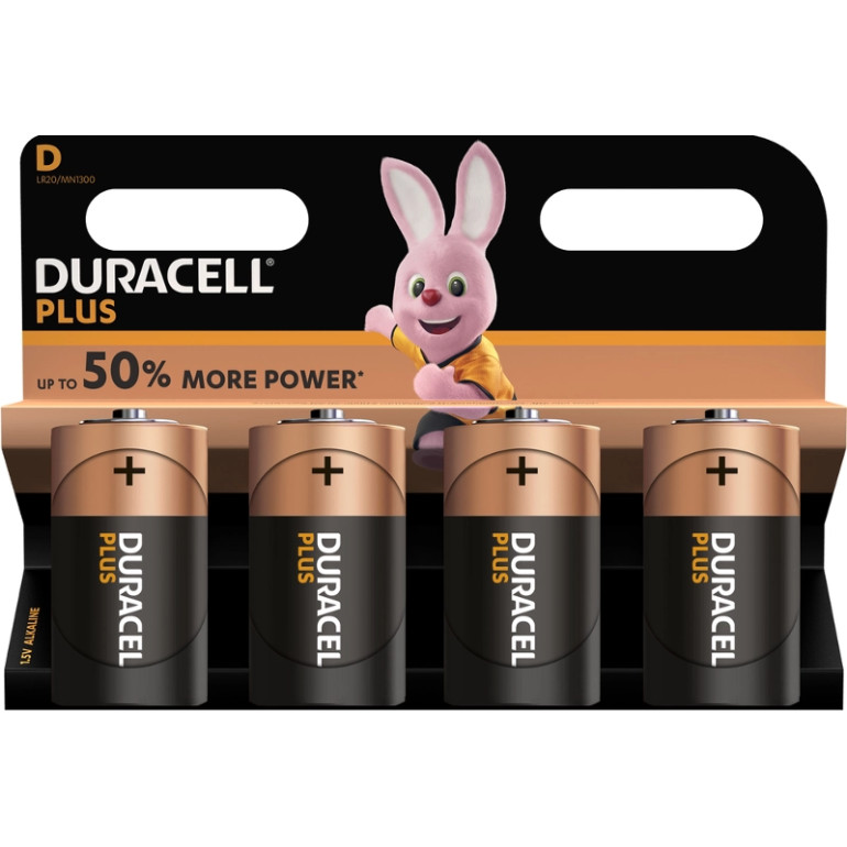Duracell Plus D (MN1300/LR20) K4 5000394142039 Duracell Plus D (MN1300/LR20) K4 5000394142039
