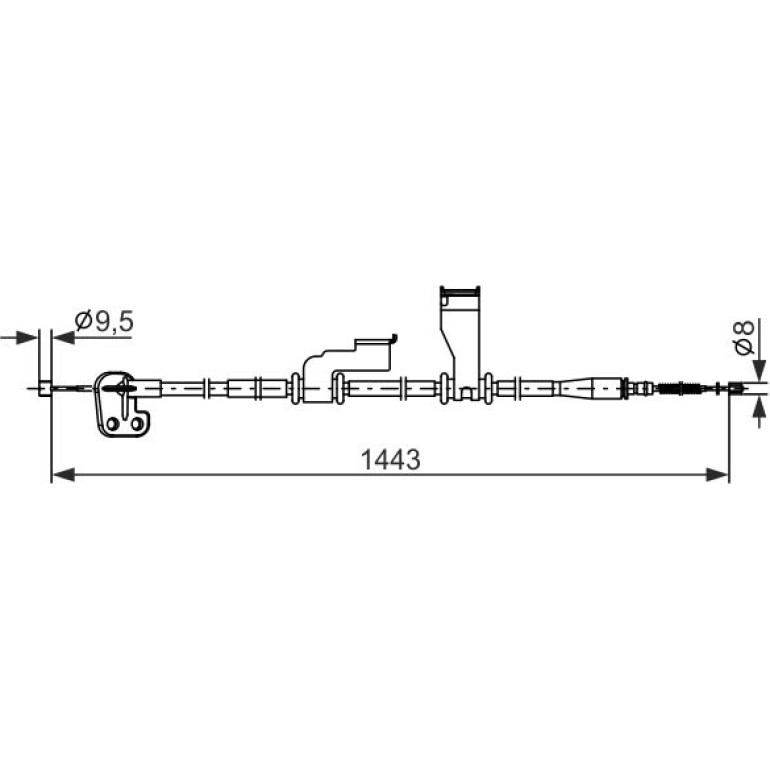 Handbremsseil 1987482836 Handbremsseil 1987482836