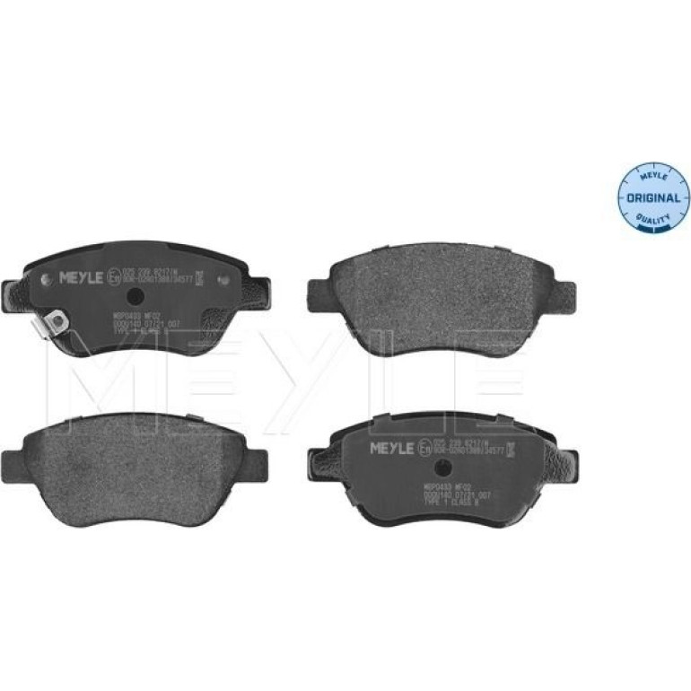 Bremsbelagsatz Opel P. Adam/Corsa 06- Mit Sensor 025 239 8217/W Bremsbelagsatz Opel P. Adam/Corsa 06- Mit Sensor 025 239 8217/W