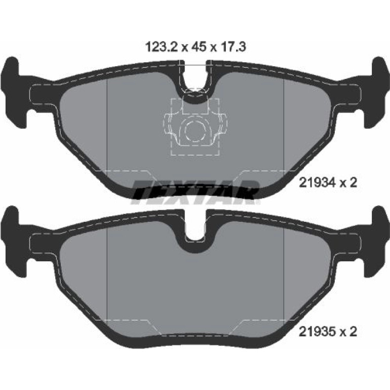 Bremsbelagsatz Bmw T. E46 98-/E85 Z4 03-/Rover 75 2193402 Bremsbelagsatz Bmw T. E46 98-/E85 Z4 03-/Rover 75 2193402