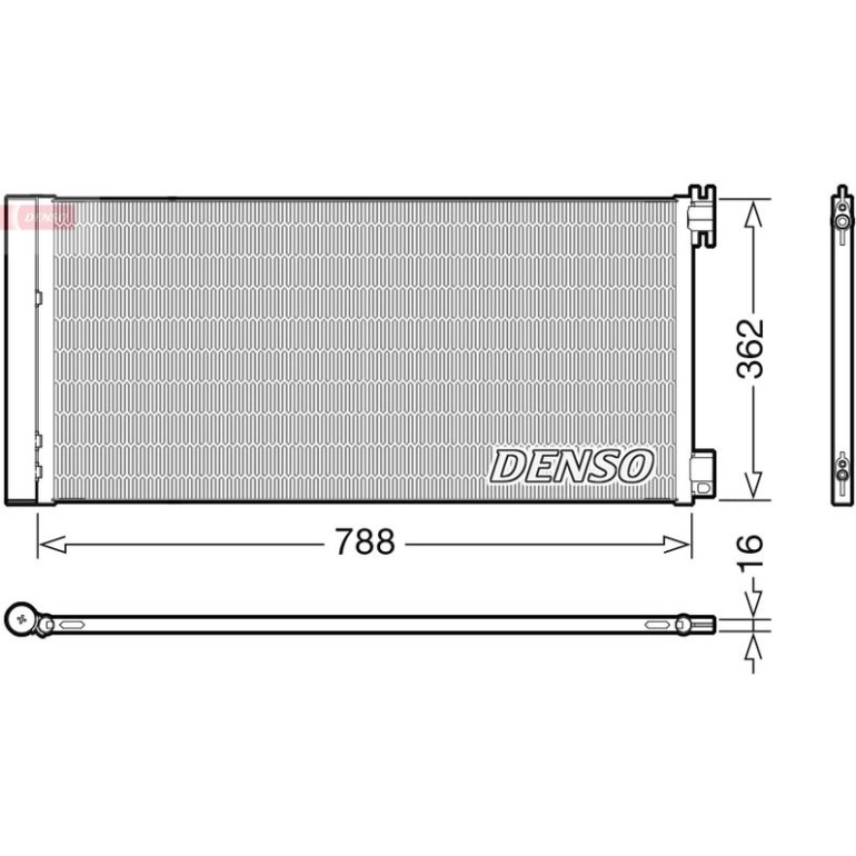 DENSO Kondensator, Klimaanlage DCN23042 DENSO Kondensator, Klimaanlage DCN23042