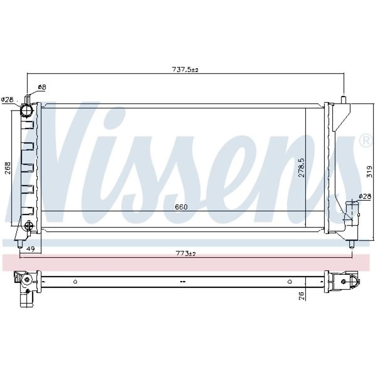 Wasserkühler PKW 630749