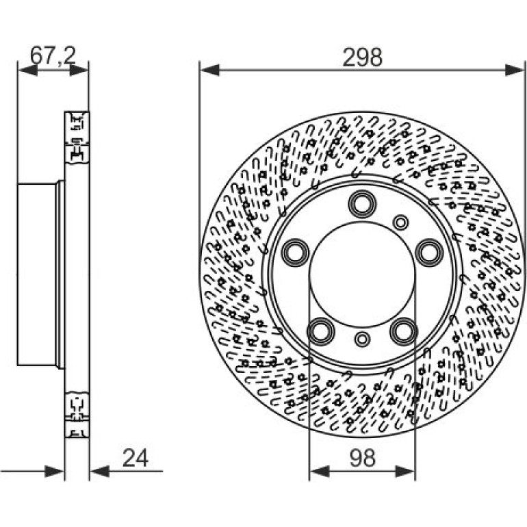Bremsscheibe VA li 0 986 479 674 Bremsscheibe VA li 0 986 479 674