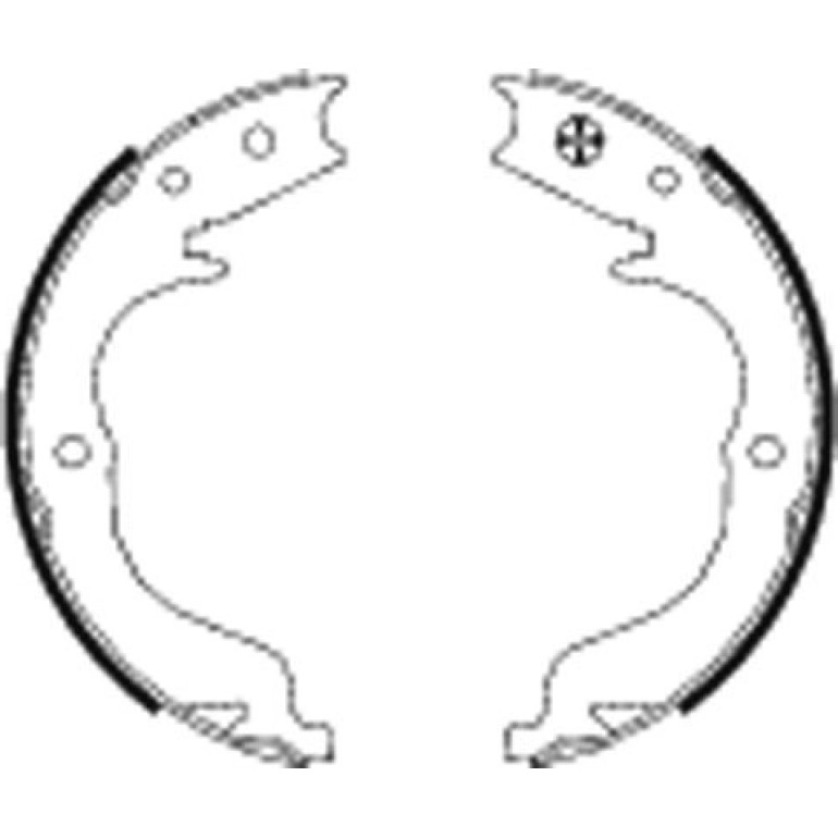 Handbremsbacken Peugeot 4007 07-/Outlander 91068300 Handbremsbacken Peugeot 4007 07-/Outlander 91068300