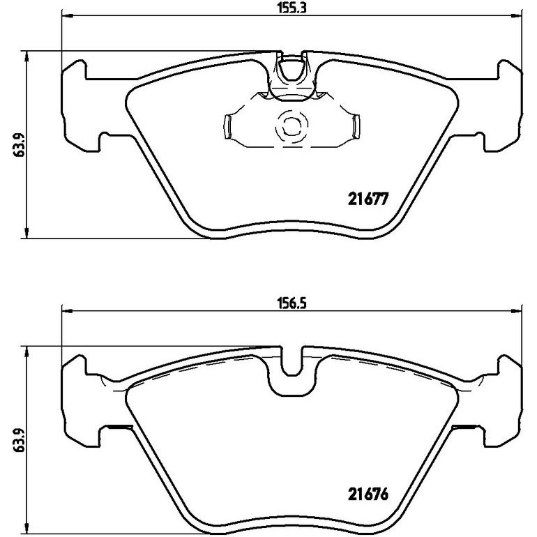 BREMBO Klötze VA laufrichtungsgeb P 06 022 BREMBO Klötze VA laufrichtungsgeb P 06 022