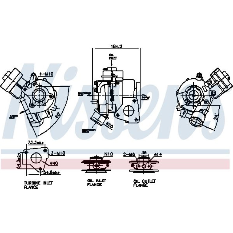 NISSENS Turbolader 93536 NISSENS Turbolader 93536