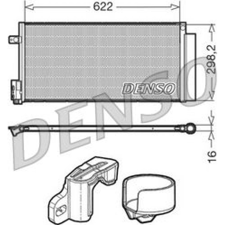 DENSO Klimaanlagenkühler DCN13110 DENSO Klimaanlagenkühler DCN13110