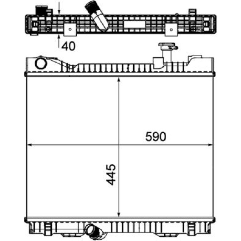 Kühler, Motorkühlung CR 1045 000P Kühler, Motorkühlung CR 1045 000P