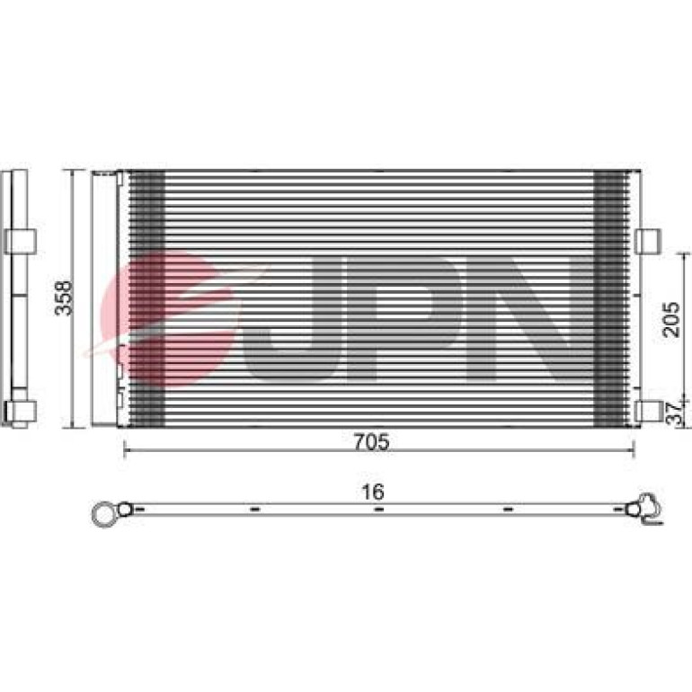 JPN Kondensator, Klimaanlage 60C9126-JPN JPN Kondensator, Klimaanlage 60C9126-JPN