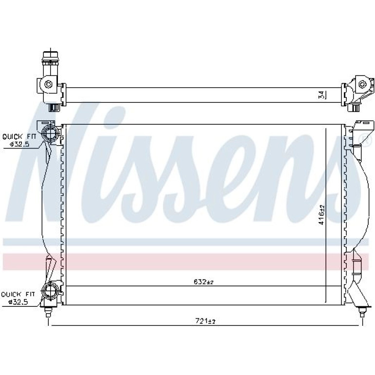 Wasserkühler PKW 60304A Wasserkühler PKW 60304A