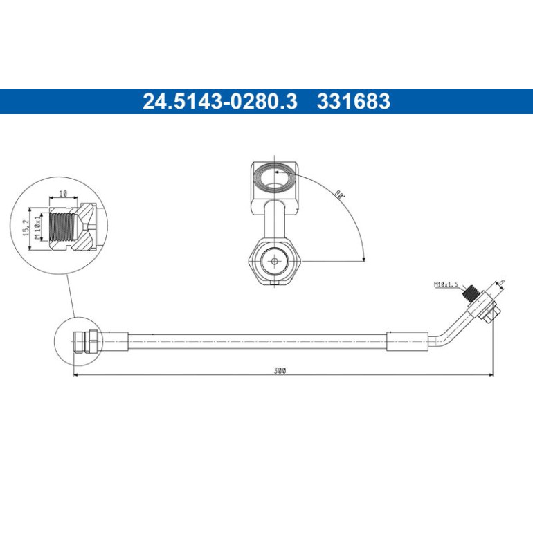 BREMSSCHLAUCH 24.5143-0280.3 BREMSSCHLAUCH 24.5143-0280.3