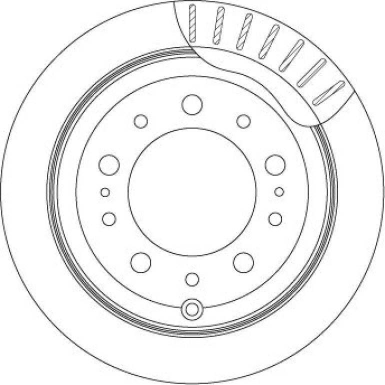 Bremsscheibe Toyota T. Landcr. 4.2Td 98 DF4483 Bremsscheibe Toyota T. Landcr. 4.2Td 98 DF4483