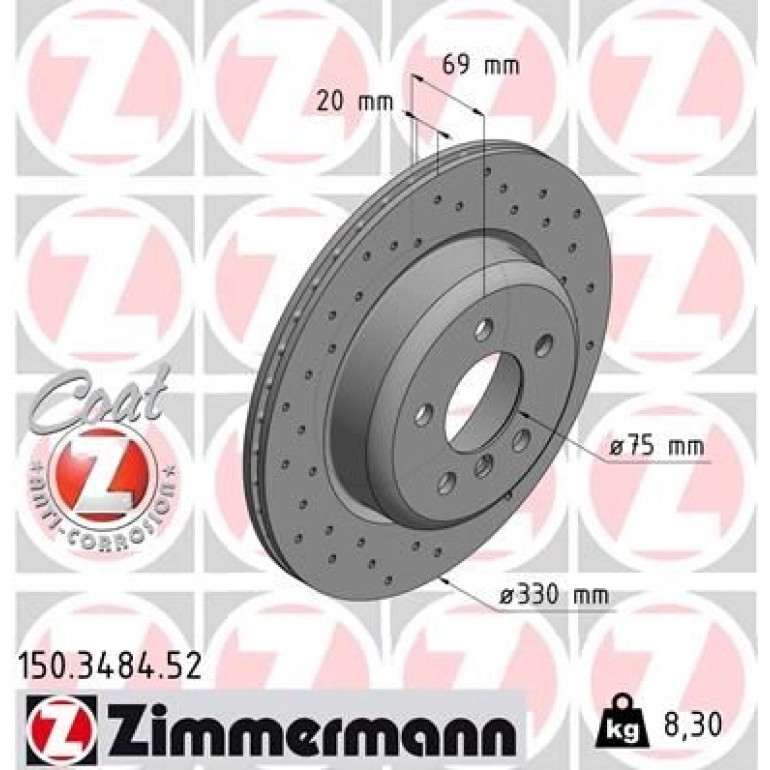 Bremsscheibe HA Sport 150.3484.52