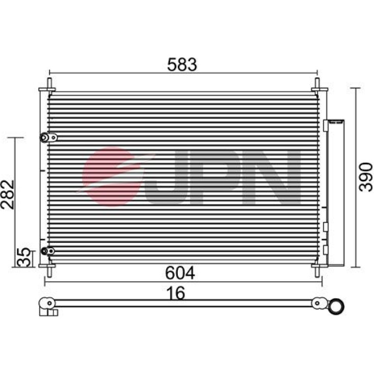 JPN Kondensator, Klimaanlage 60C9134-JPN JPN Kondensator, Klimaanlage 60C9134-JPN