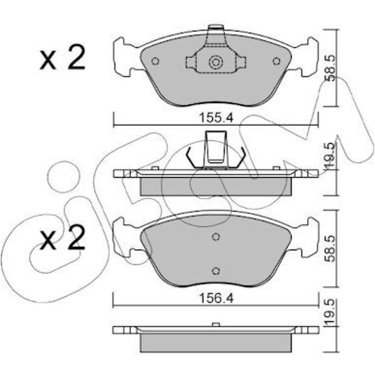 CIFAM Bremsbelagsatz, Scheibenbremse 822-832-0 CIFAM Bremsbelagsatz, Scheibenbremse 822-832-0