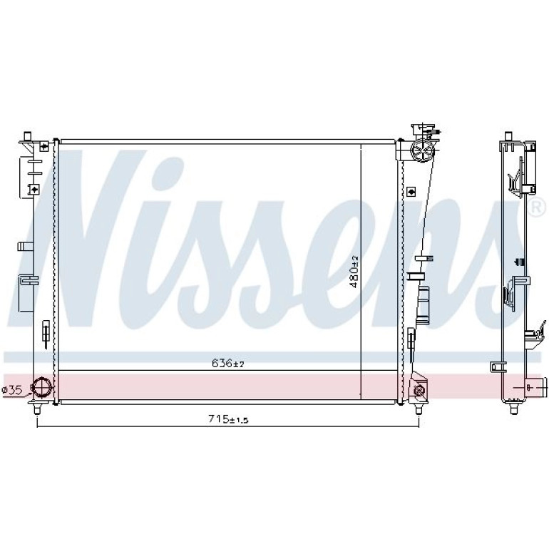 Wasserkühler PKW 66780 Wasserkühler PKW 66780