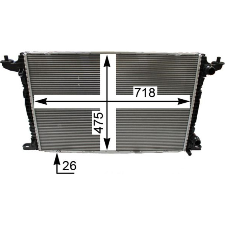KÜHLER, MOTORKÜHLUNG CR2179000P KÜHLER, MOTORKÜHLUNG CR2179000P