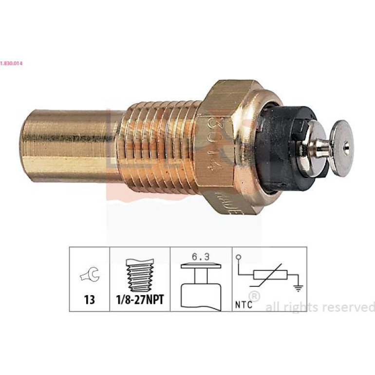 Kühlmitteltemperatur-Sensor 1.830.014 Kühlmitteltemperatur-Sensor 1.830.014