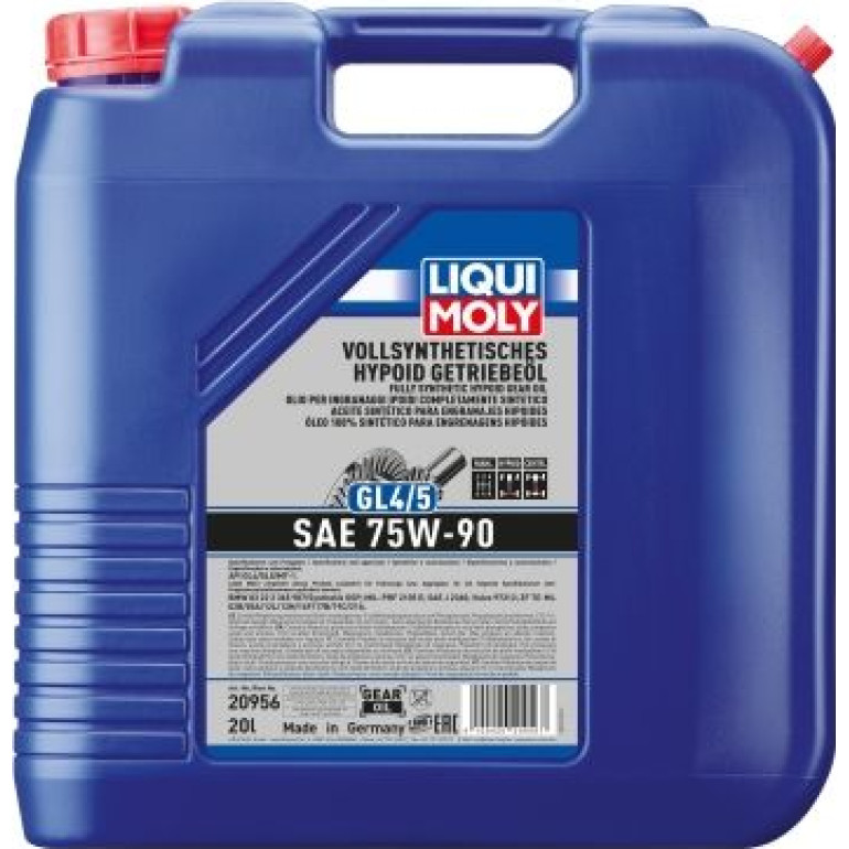 Liqui Moly Vollsynthetisches Hypoid Getriebeöl (GL4/5) 75W-90 20 l 20956